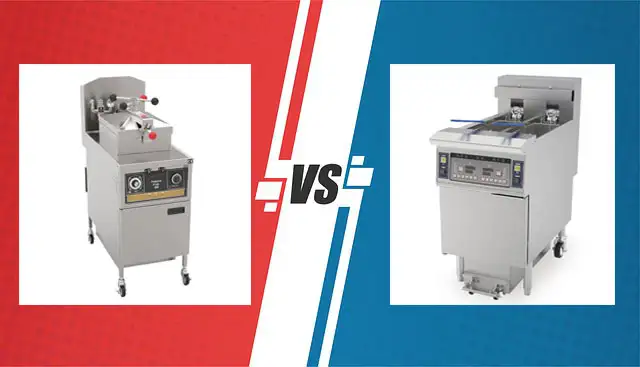 What's the difference between a pressure fryer and an open fryer?