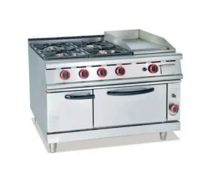 Gas Range with 4 Burners & Griddle& Oven